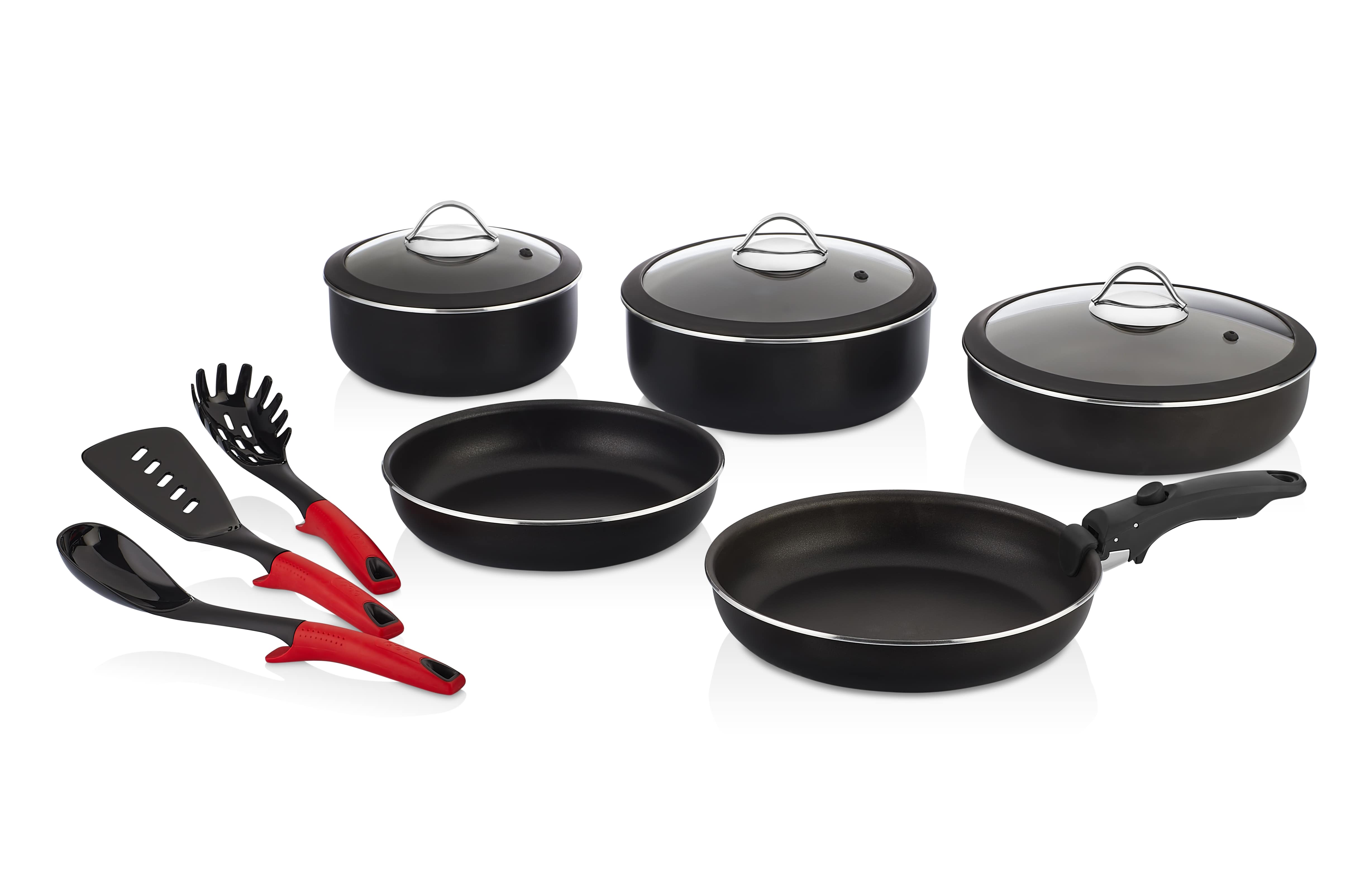 Papilla Motto 12-Piece Detachable Handle Cookware Set with Lids - 1